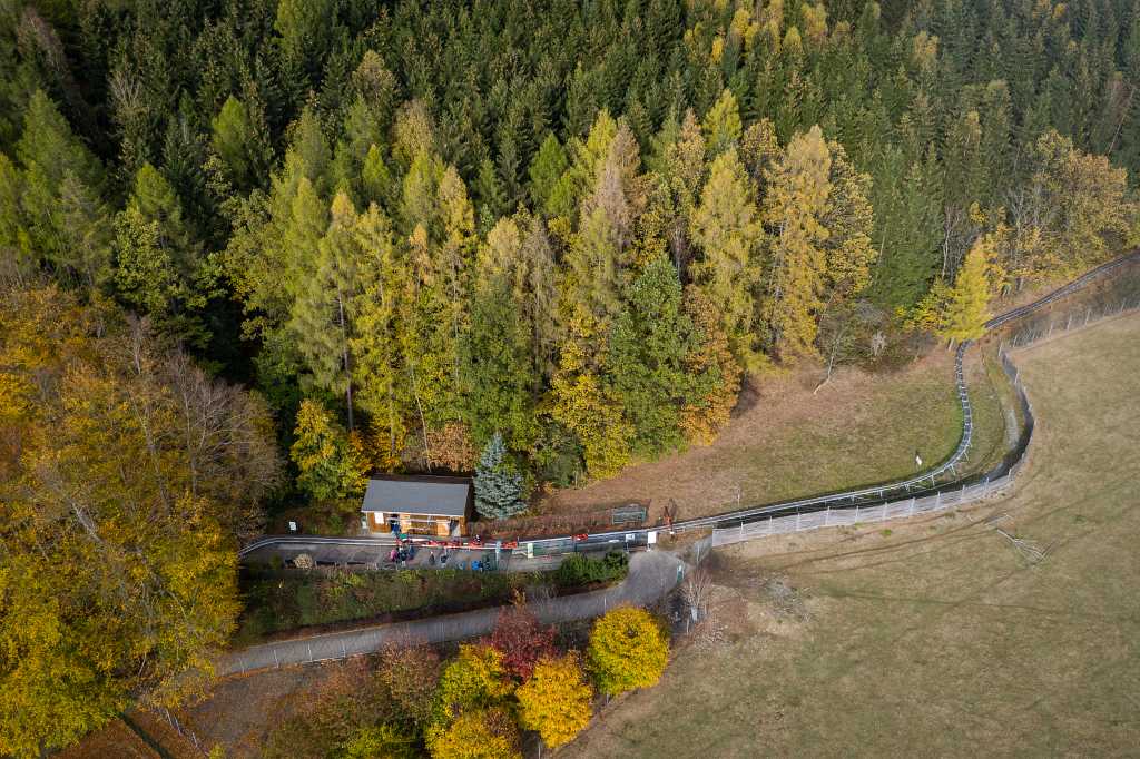Coasterbahn von oben